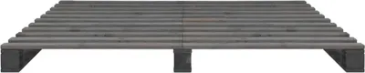 Immagine prodotto di Giroletto in Pallet Grigio Legno Massello di Pino 140x200 cm