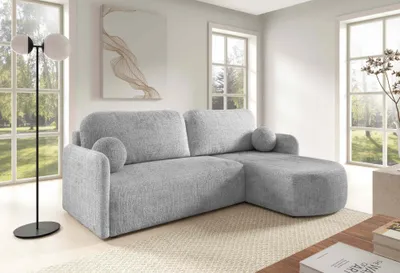Produktbild von FurMeb24 ECKSOFA BERA - 212 x 160 cm cremona 81 - mit schlaffunktion und bettkasten