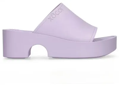 Produktbild von Xocoi Damen Plateau-Hausschuhe Lavendel 36