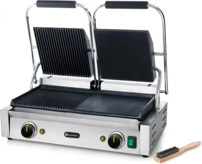 Produktbild von HENDI Kontaktgrill Doppelausführung li. glatt/rechts gerillt 3600W