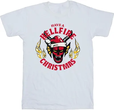 Produktbild von Netflix - "Stranger Things Hellfire" T-Shirt für Herren BI45811 (4XL) (Weiß)