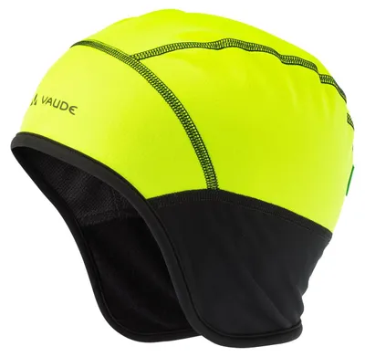 Image de Casquette Vaude Bike Windproof III - à porter sous le casque, jaune néon - Taille M