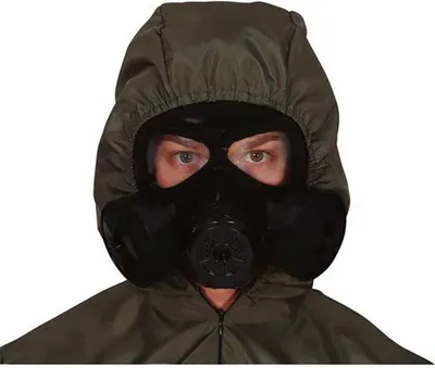 Produktbild von Militär Maske Schutz Kostüm Halloween Zubehör Schwarz Atemschutz, Farbe: Schwarz