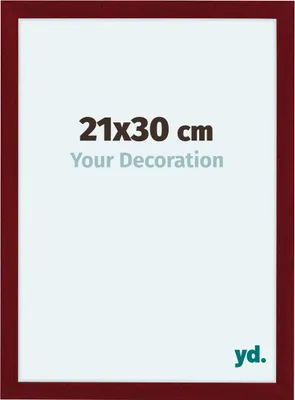 Produktbild von Bilderrahmen, 21x30 cm, Weinrot Gewischt, MDF, Como