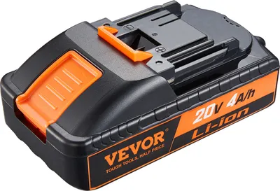 Immagine prodotto di VEVOR 20 V 4000 mAh batteria di ricambio al litio per elettroutensili corrente di uscita max. 40 A Batteria con protezione da sovraccarico, scarica profonda, surriscaldamento e cortocircuito Batteria al litio 144,4 x 76,0 x 54,8 m