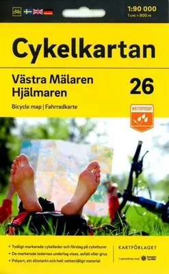 Produktbild von Cykelkartan Blad 26 V:a Mälaren/Hjälmaren 1:90000