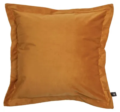 Samtkissenbezug 45 x 45 cm, Senfgelb, 1 Stück, Polyester