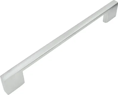 Immagine prodotto di Elegante maniglia per mobili in alluminio, 160 mm in argento, nero opaco per armadi e cassetti - ideale per interni moderni.