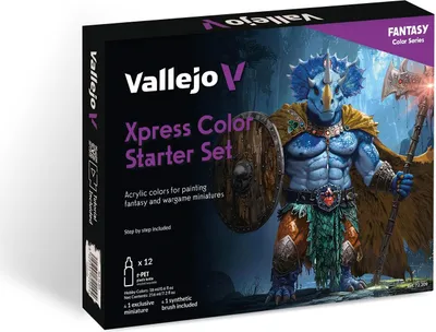 Immagine prodotto di Vallejo Set Pittura Acrilica Game Color, Pelle Pallida. Kit 4 Colori Finitura Opaca in Bottiglie 18 ml con Contagocce per Figure Fantasy e Wargames.