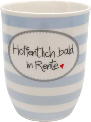 Produktbild von Tasse mit Henkel "Hoffentlich bald in Rente"