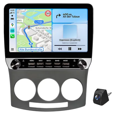 Obrázok produktu pre 10,1" autorádio CarPlay pre Mazda 5 CR19 2005-2010 GPS navigácia 4G BT SWC USB 6+128 GB 8-jadrová kamera DAB+ Android Auto