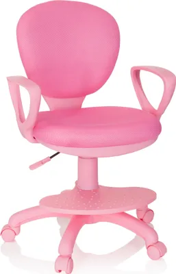 Obrázok produktu pre hjh OFFICE detská otočná stolička KID COLOUR stolová stolička pre deti výškovo nastaviteľná s podrúčkami látka