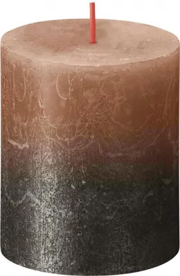 Obrázok produktu pre Kerze BOLSIUS RUSTIC, Sunset Creamy Caramel+ Anthracite, 80/68 mm