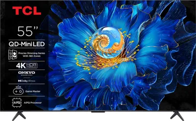 Zdjęcie produktu dla TCL C6KS 55C6KS, 139,7 cm (55"), 3840 x 2160 px, QD-Mini LED, Smart TV, Wi-Fi, Metaliczny