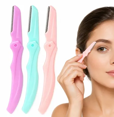 Immagine prodotto di Rifinitore per sopracciglia e lamette, set da 3 pezzi, Immagine generata dall'IA