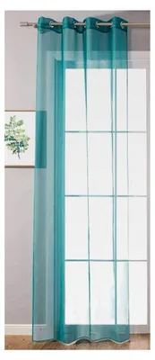 Produktbild von Ösenvorhang Transparent »Uni« 175x140 cm Türkis