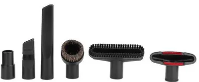 Produktbild von 6-teiliges Zubehörset für Staubsauger: Saugkopf und Bürste, für Staubsauger mit Innendurchmesser 32 mm bis 35 mm.