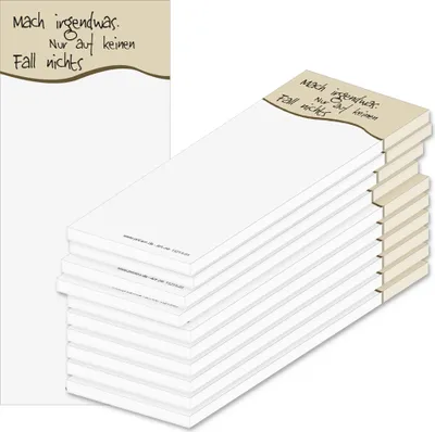 Produktbild von PRICARO Notizblock "Spruch 05", magnetisch, 62x148 mm, 10 Stück