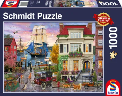 Produktbild von Schmidt Spiele Schiff im Hafen, Standard Puzzle, Erwachsenenpuzzle, 1000 Teile, 58989
