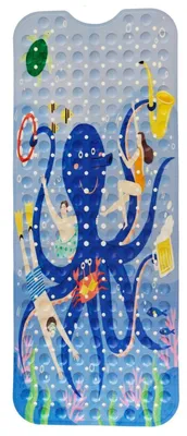 Produktbild von Badematte rutschfest Kinder Oktopus Motiv 100 x 40 cm