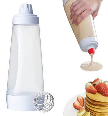 Deegdispenser 1000 ml mit Mischkugel, für Pfannkuchen, Waffeln, Crêpes