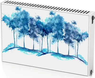 Produktbild von Baumlandschaft – Magnetische Heizkörperabdeckung – 90x60 cm – Magnet Heizkörperabdeckung – 3D Würfel – Heizkörperverkleidung – Magnetische Wandverkleidung – Wetterfest