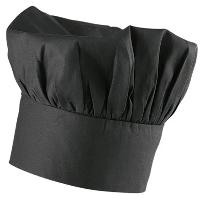 Produktbild von Bistrokochmütze schwarz : schwarz : 65% Polyester 35% Baumwolle