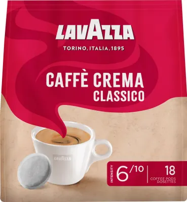 Produktbild von LAVAZZA Caffé Crema Classico Kaffeepads Arabica- und Robustabohnen 125,0 g