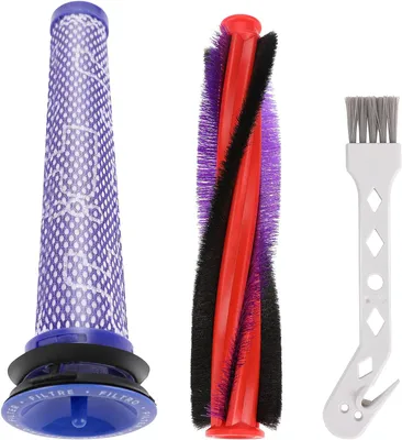 Three vacuum cleaner accessories are laid out on a white background.