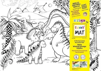 Image de Tapis transparent « Dinosaures » Funny Mat STRIGO