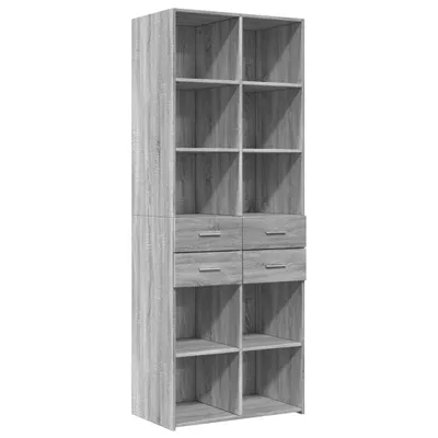 Immagine prodotto di Credenza Grigio Sonoma 70x42,5x185 cm in Legno Multistrato
