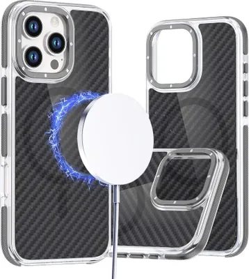 Obrázek produktu pro Pouzdro FIBER kompatibilní s MagSafe pro iPhone 16 Pro, šedé