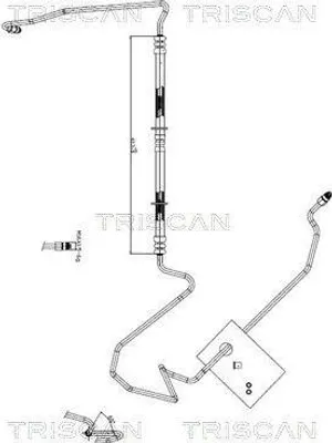 Produktbild von TRISCAN 8516 27004 Servoleitung für VOLVO V70 II (285) von Hydraulikpumpe nach Lenkgetriebe