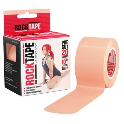 Zdjęcie produktu dla Taśma kinezjologiczna RockTape - Taśma sportowa - 5 cm x 5 m - Beżowa