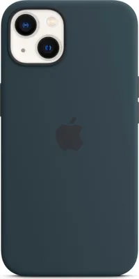 Produktbild von Apple Silikon-Rückseite MagSafe für das Apple iPhone 13 – Dunkelblau