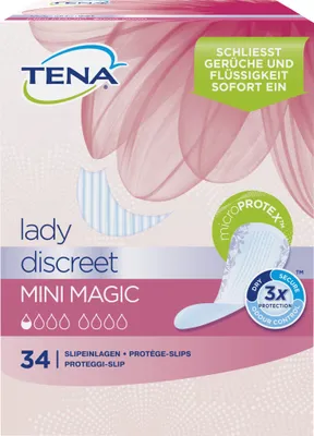 Produktbild von TENA Discreet Mini Magic Inkontinenz Slipeinlagen, 34 St