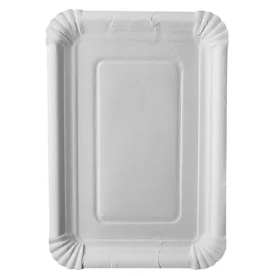 Zdjęcie produktu dla Jednorazowe tacki kartonowe Papstar z serii Pure kwadratowe białe 18 x 26 cm 250 szt
