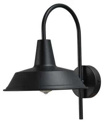 Productafbeelding van Zwarte muurlamp Industria
