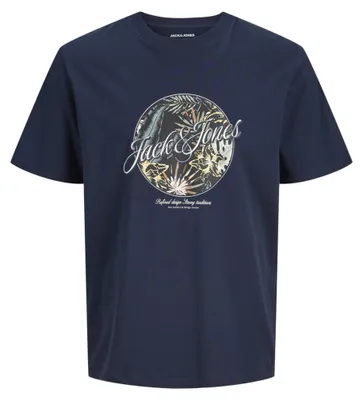 Image de JACK & JONES T-shirt coupe ajustée, col rond, modèle Jjhonolulu, pour jeunes
