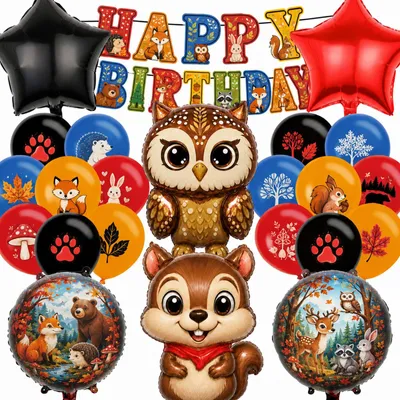 23-teiliges Geburtstagsballon-Set für Kinder, bunt