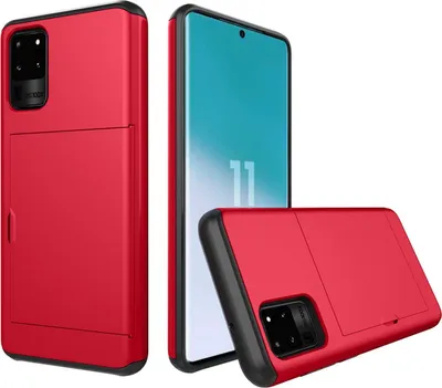 Obrázok produktu pre Ochranný kryt pre Samsung Galaxy S20 Ultra 6,9" Ultra Slim Case Case so slotom na kartu červený