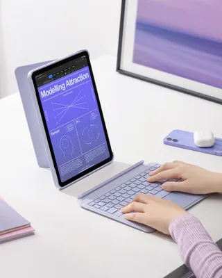 Obrázek produktu pro Inateck KB04111_PURPLE, Klávesnice, Apple, iPad Air 11, iPad Pro 11, Purpurová, 1 kusů