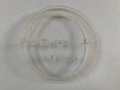 Produktbild von Verschlussdeckel 8cm Öltank transparent im Ölofen