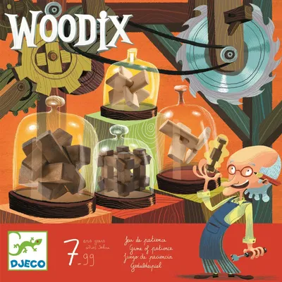Zdjęcie produktu dla Woodix 6 drewnianych gier logicznych
