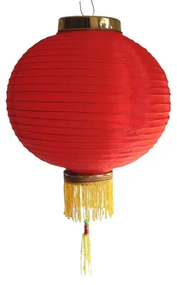 Image de Lampion chinois - Rouge - Diamètre 30 cm