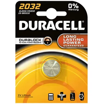 Obrázek produktu pro Duracell DUR033917 Lithiový knoflíkový článek - CR 2032, 3 V
