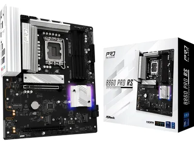 Produktbild von Asrock B860 Pro RS, Intel, LGA 1851 (Socket V1), Intel Core Ultra (Series 2), DDR5-SDRAM, 256 GB, DIMM