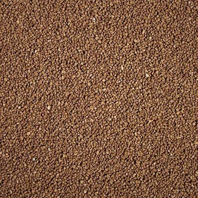 A close-up, top-down view of brown gravel.