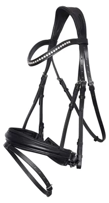Zdjęcie produktu dla Imperial Riding Snaffle Bridle IRHFria English Combined Black Full