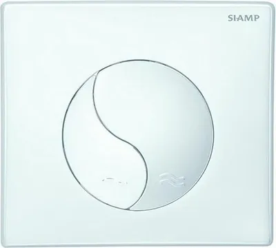 Produktbild von WC-Bedienungsplatte Yin Yang Weiß - Siamp
